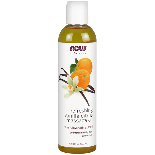 NOW Vanilla Citrus Massage Oil 237mL - 