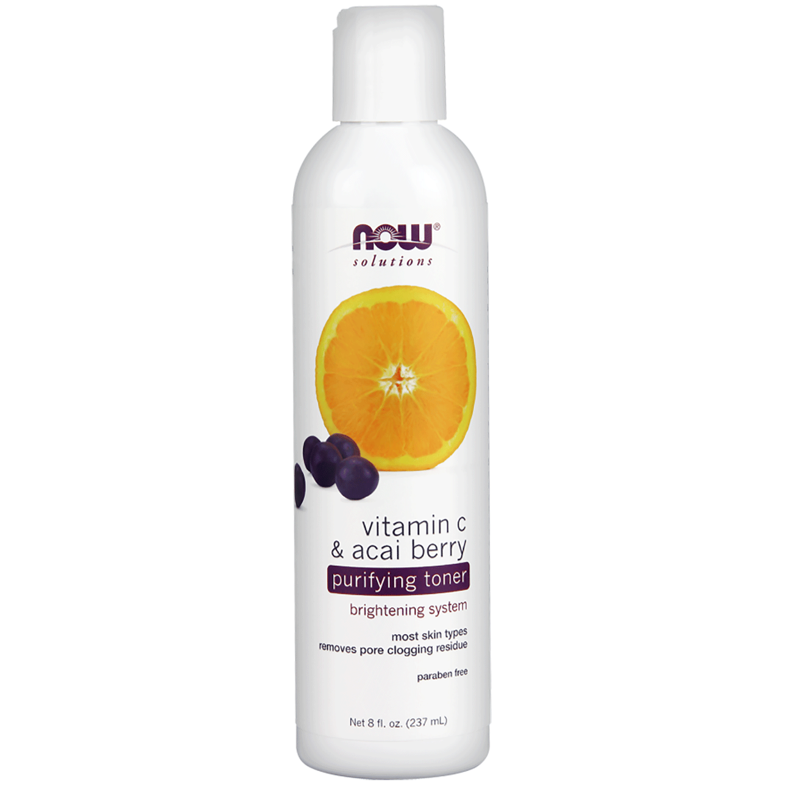 NOW Vitamin C & Acai Purifying Toner 237mL - 