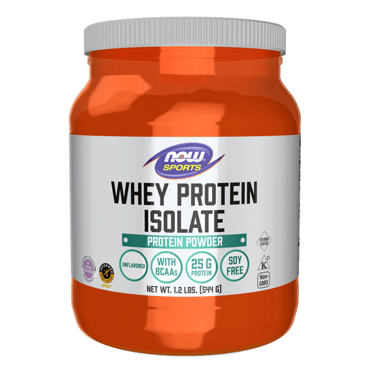 NOW Whey Isolate 100% Natural, Unflavoured 544g - 