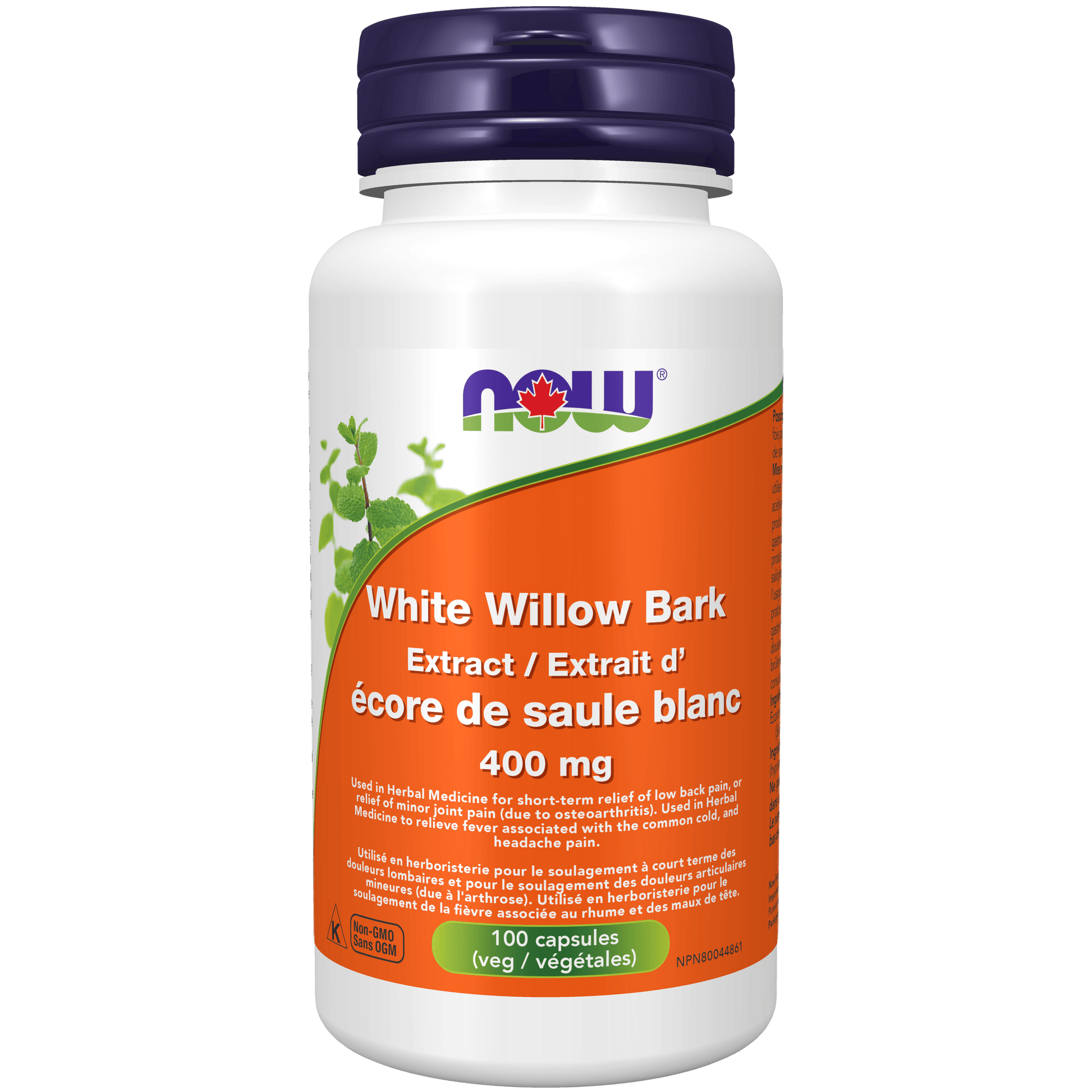 NOW White Willow 400mg 100 Capsules - 