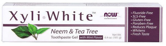 NOW Xyliwhite Neem & Tea Tree Toothpaste Gel 181g - 