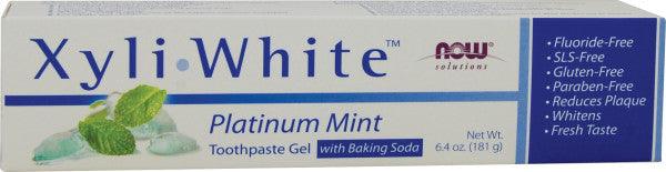 NOW Xyliwhite Platinum Mint Toothpaste with Baking Soda 181g - 