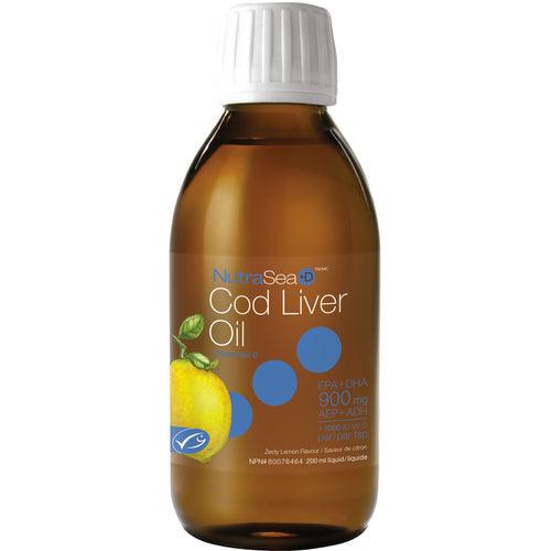 NutraSea Cod Liver Oil Lemon 200mL - 