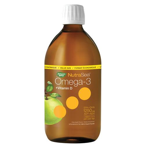 NutraSea+D Omega-3 Crisp Apple 500mL - 