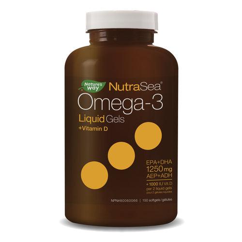 NutraSea+D Omega-3 Fresh Mint 150 Softgels - 