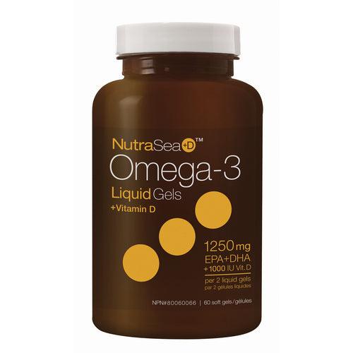 NutraSea+D Omega-3 Fresh Mint 60 Softgels - 