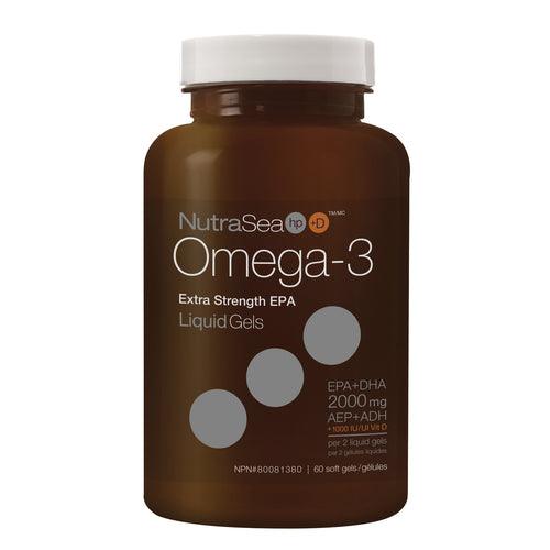 NutraSea HP+D Omega-3 Fresh Mint 60 Softgels - 