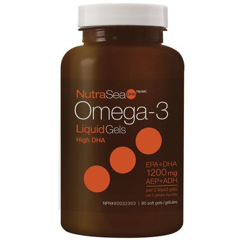 NutraSea Omega-3 High DHA Fresh Mint 60 Softgels - 