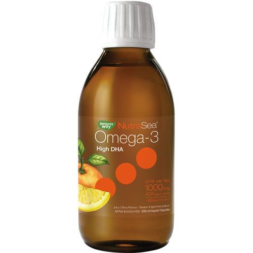 NutraSea Omega-3 High DHA Juicy Citrus 200mL - 