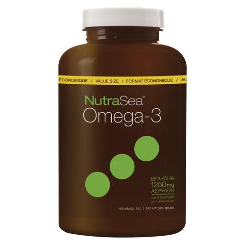 NutraSea Omega-3 Lemon 240 Softgels - 