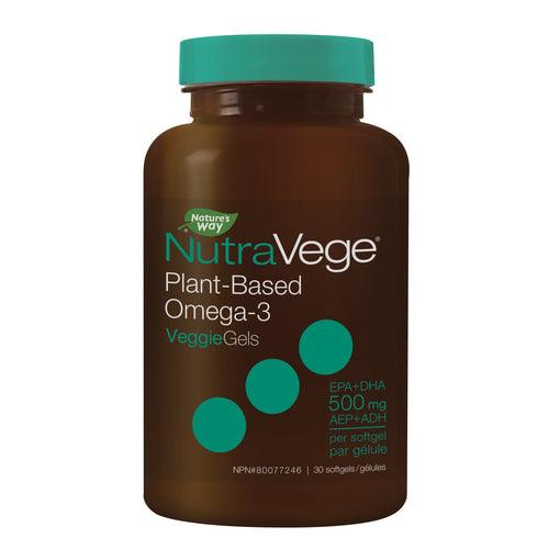 NutraVege Omega-3 Plant Based Fresh Mint 30 Softgels - 