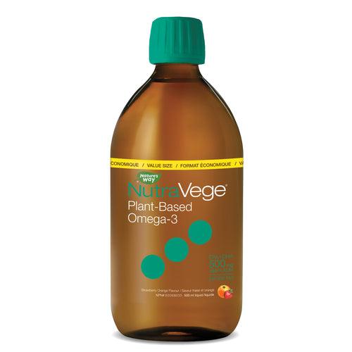 NutraVege Omega-3 Plant Based Strawberry Orange 500mL - 