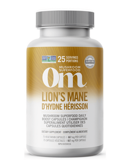 OM Mushroom Lion's Mane Mushroom 667mg 75 Capsules