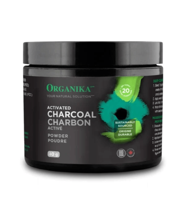 Organika Activated Charcoal Powder 40g - Wellness Supplement