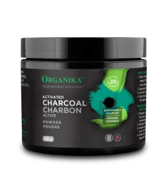 Organika Activated Charcoal Powder 40g - Wellness Supplement
