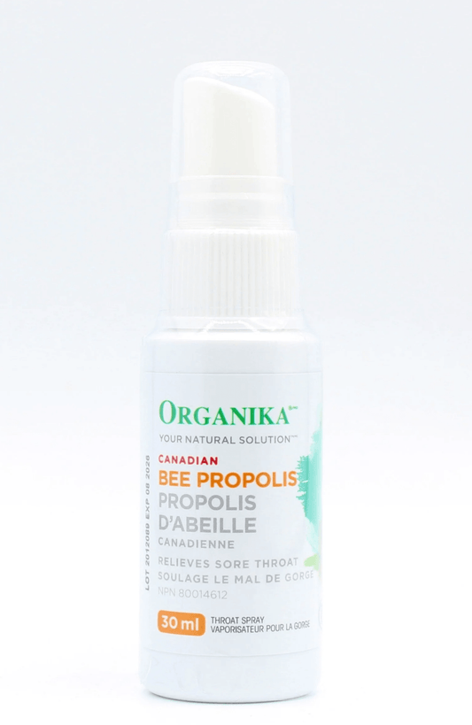 Organika Bee Propolis Throat Spray Alcohol Free 30mL - Wellness Supplement