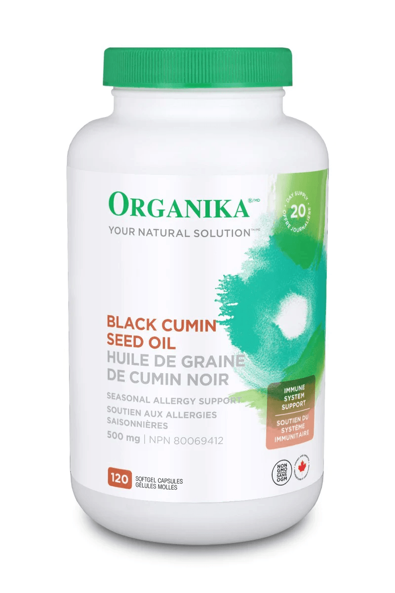 Organika Black Cumin Seed Oil 500mg 120 Softgels - Wellness Supplement