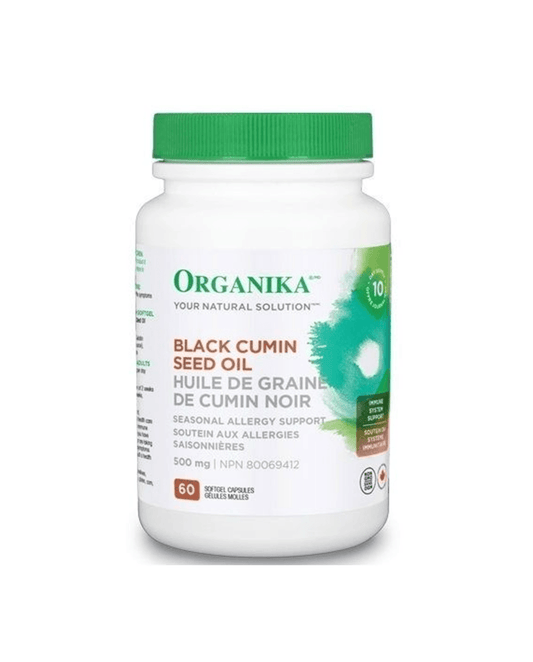 Organika Black Cumin Seed Oil 500mg 60 Softgels - Wellness Supplement