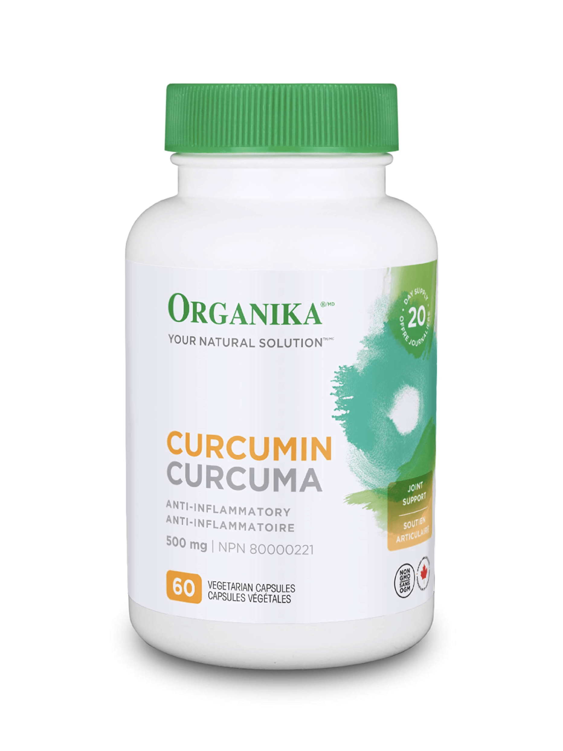 Organika Curcumin 500mg 60 Veg Capsules - Wellness Supplement