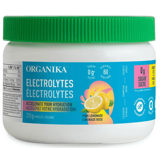 Organika Electrolytes Pink Lemonade 210g - Wellness Supplement