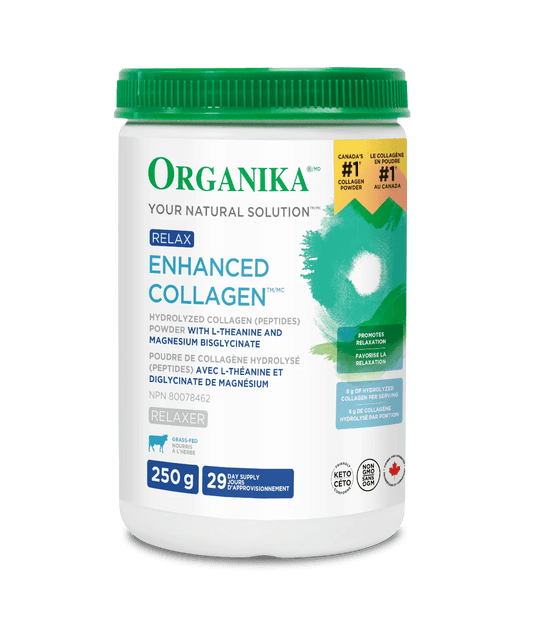 Organika Enhanced Collagen Relax with Magnesium 250g - Wellness Supplement