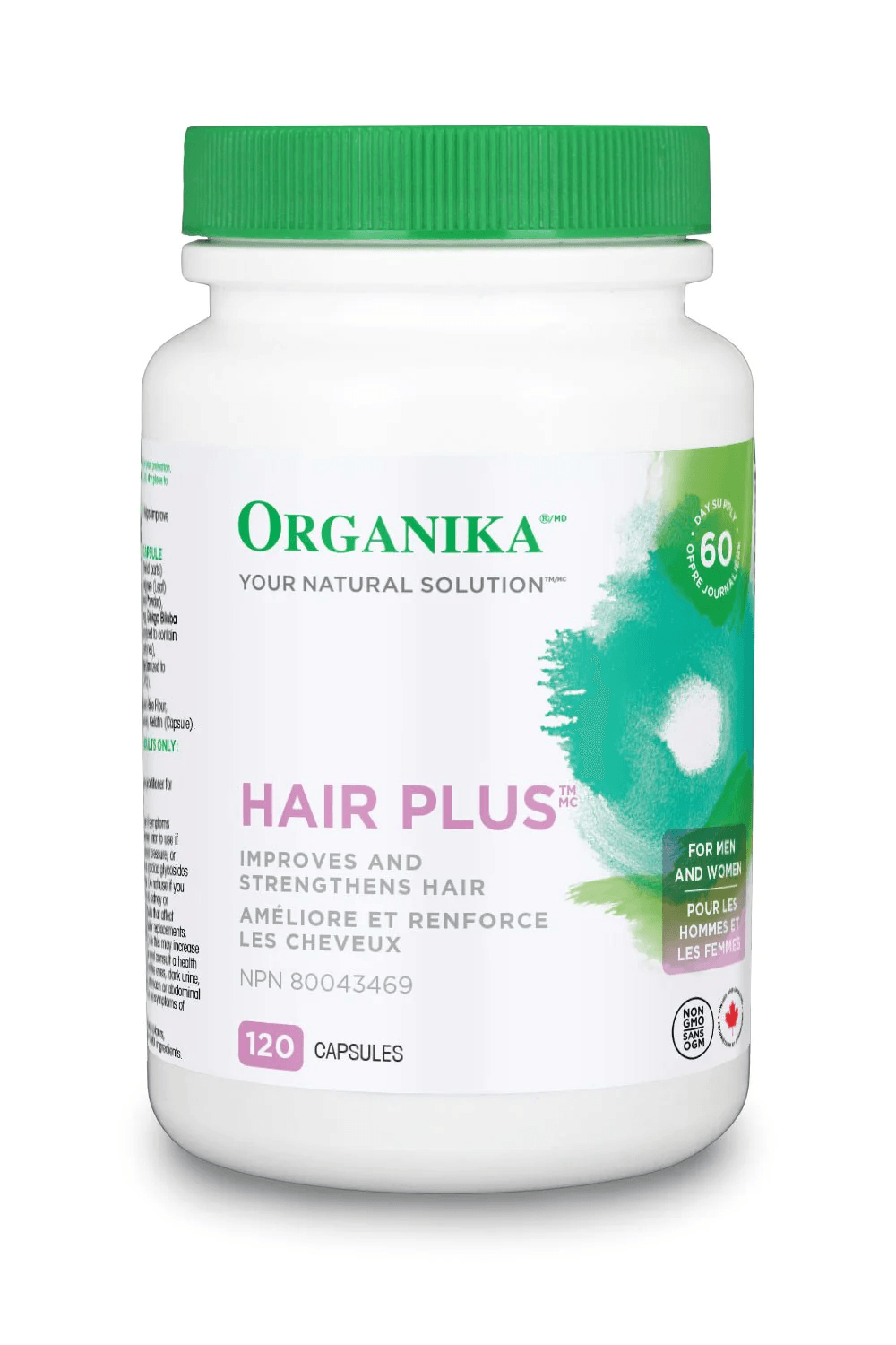Organika Hair Plus 480mg 120 Capsules - Wellness Supplement