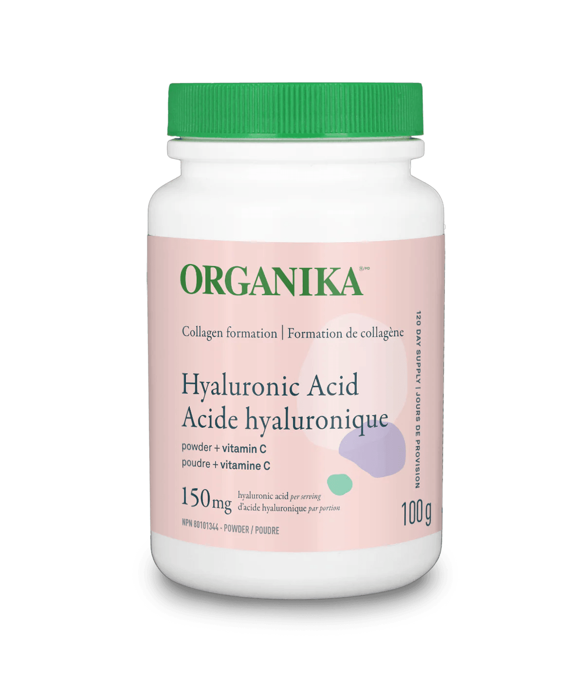 Organika Hyaluronic Acid With Vitamin C 150mg 100g - Wellness Supplement