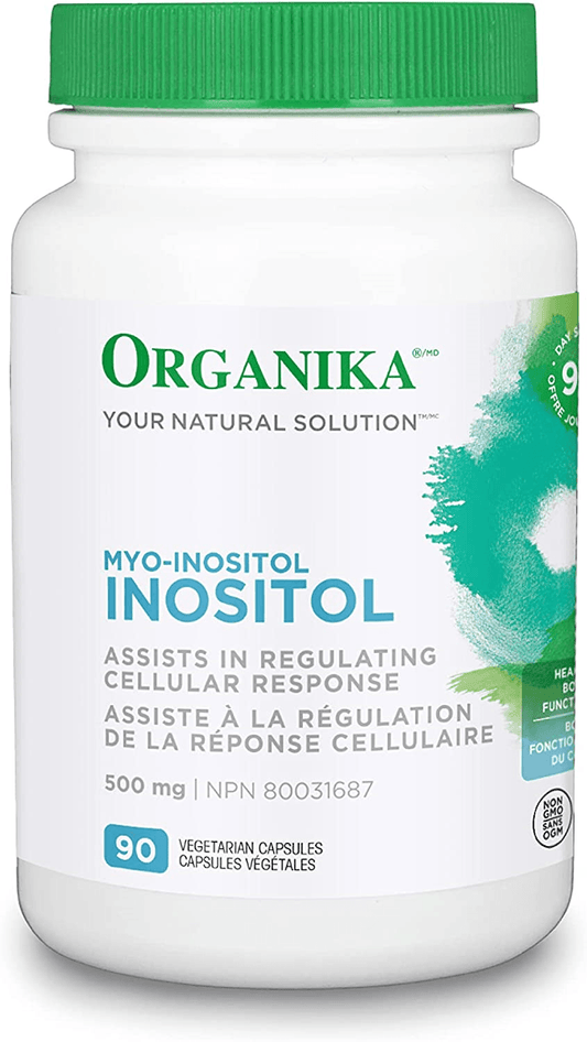 Organika Inositol (Myo-Inositol) 500mg 90 Veg Capsules - Wellness Supplement