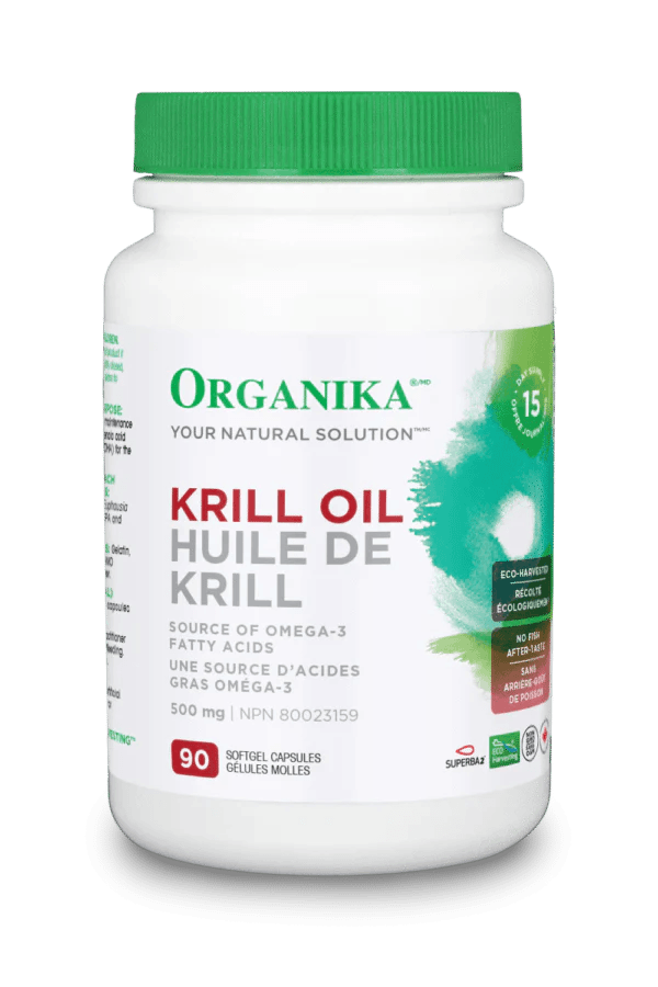 Organika Krill Oil 500mg 90 Softgels - Wellness Supplement