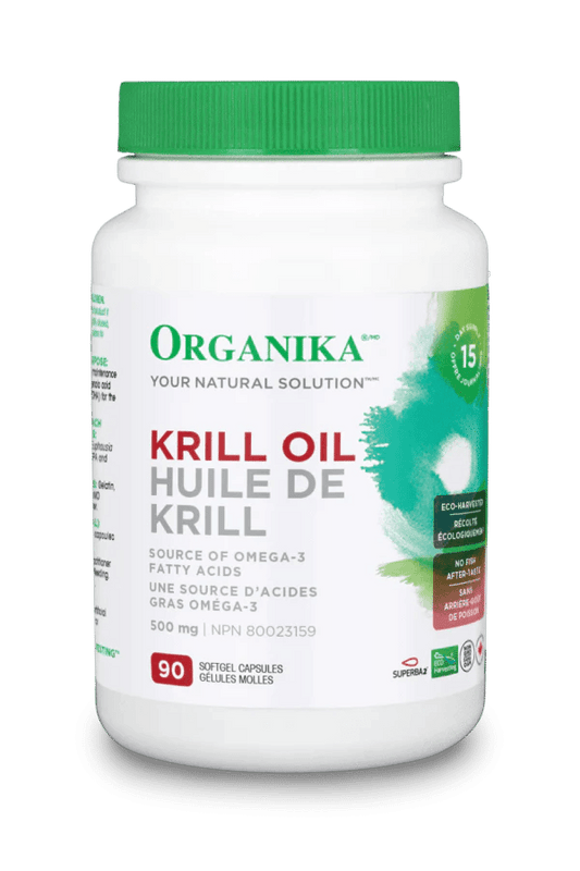 Organika Krill Oil 500mg 90 Softgels - Wellness Supplement