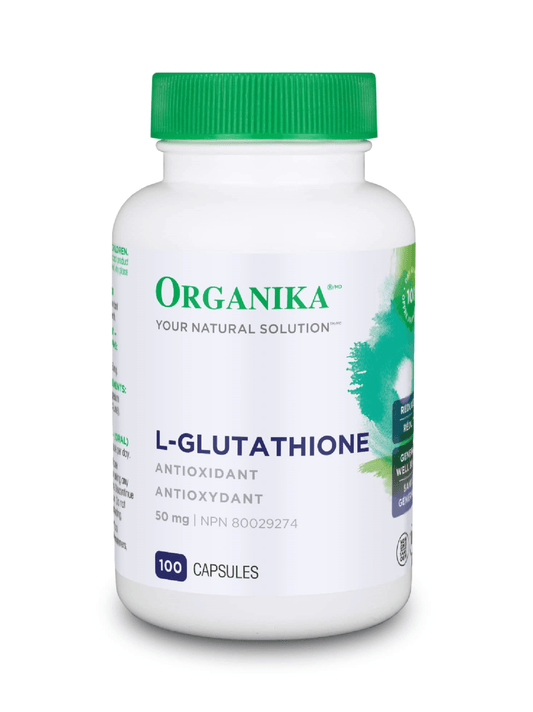 Organika L-Glutathione 50mg 100 Capsules - Wellness Supplement