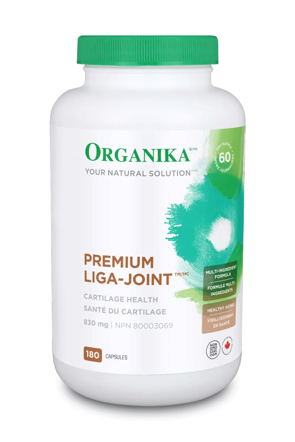 Organika Liga Joint Premium 830mg 180 Capsules - Wellness Supplement