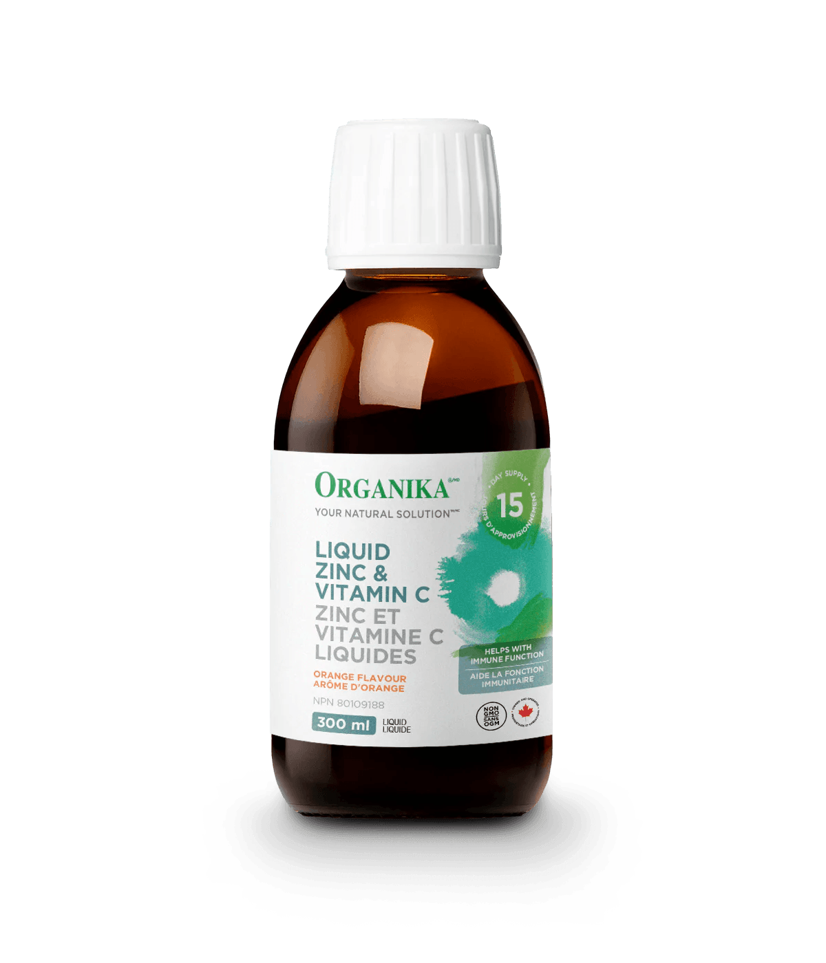 Organika Liquid Zinc With Vitamin C 300mL - Wellness Supplement