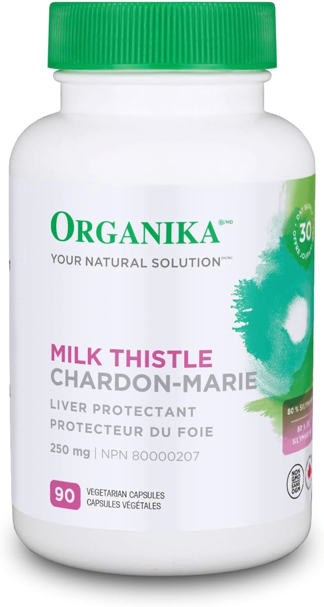 Organika Milk Thistle 250mg 90 Veg Capsules - Wellness Supplement