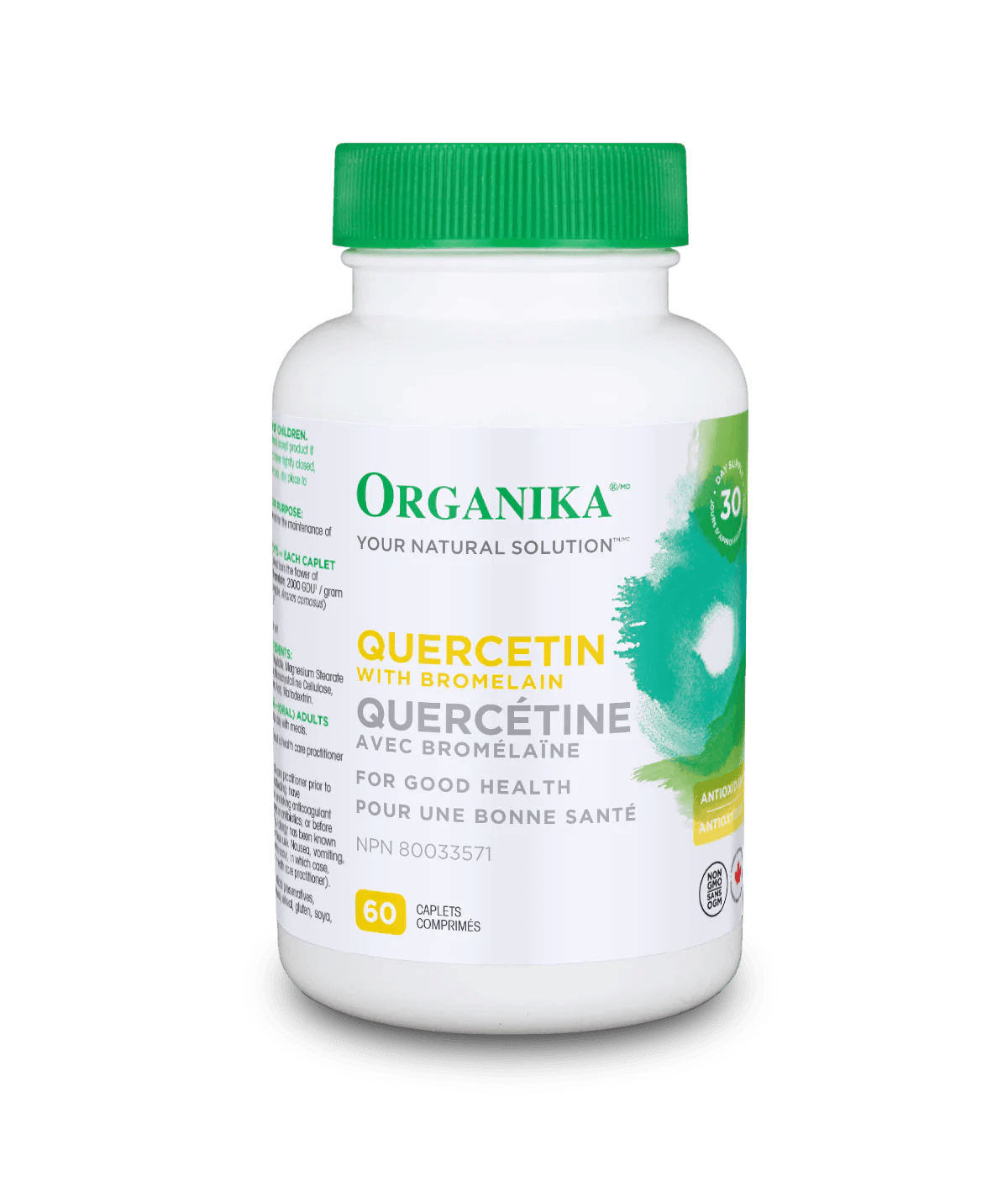 Organika Quercetin With Bromelain 500mg 60 Caplets - Wellness Supplement