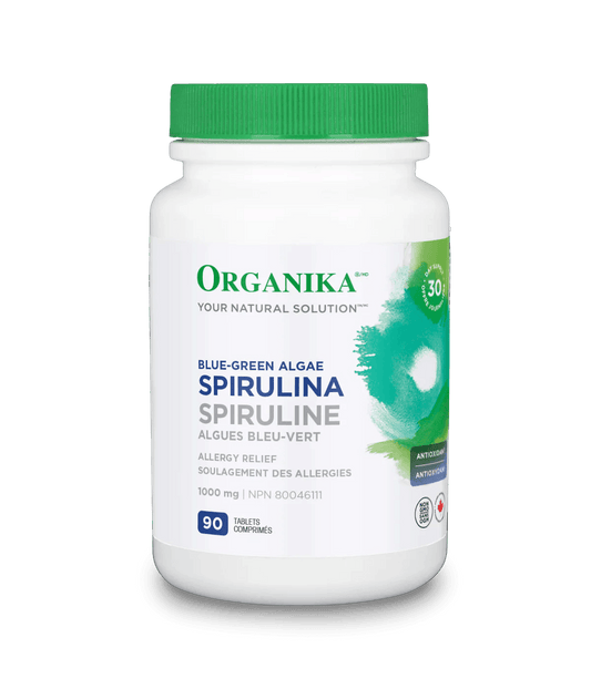 Organika Spirulina 1000mg 90 Tablets - Wellness Supplement