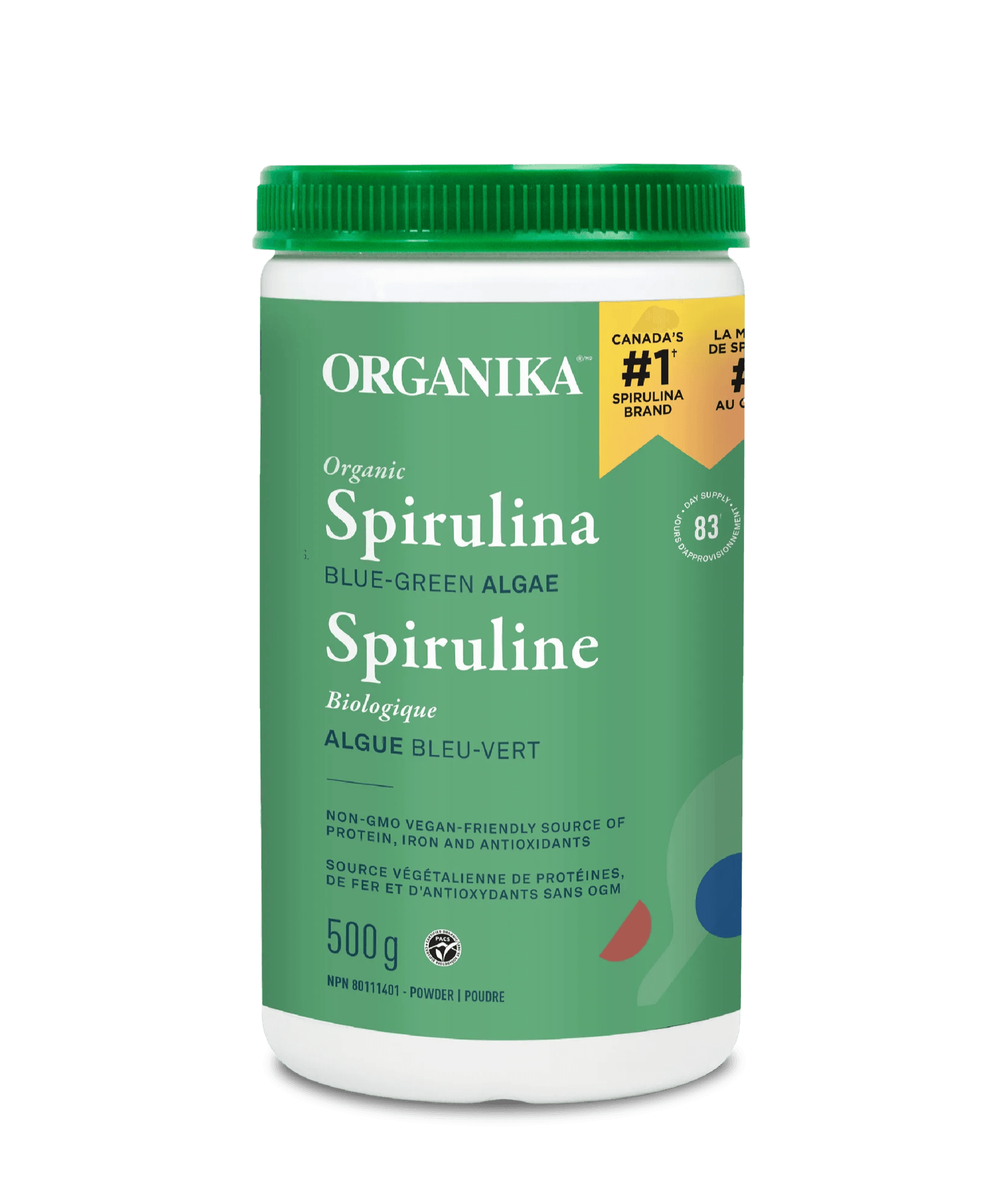 Organika Spirulina Powder Organic 500g - Wellness Supplement