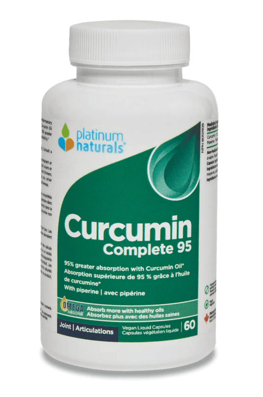 Platinum Naturals Curcumin Complete 95 60 Vegan Liquid Capsules - 