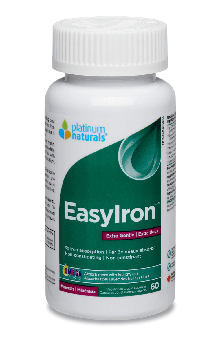 Platinum Naturals Easyiron® Extra Gentle 60 Veg Liquid Capsules - 