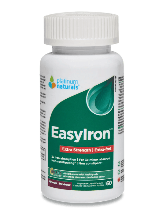 Platinum Naturals Easyiron® Extra Strength 60 Veg Liquid Capsules - 