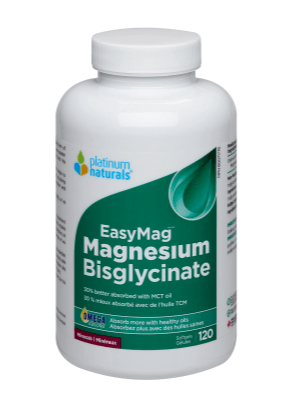 Platinum Naturals Easymag™ Magnesium Bisglycinate 120 Softgels - 