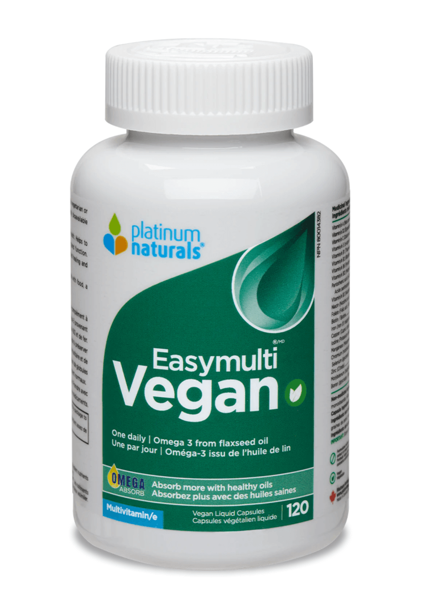 Platinum Naturals Easymulti® Vegan 120 Vegan Liquid Capsules - 
