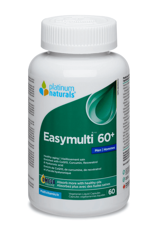 Platinum Naturals Easymulti® 60+ For Men 60 Veg Liquid Capsules - 