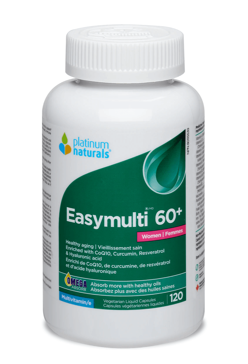 Platinum Naturals Easymulti® 60+ For Women 120 Veg Liquid Capsules - 
