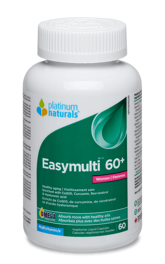 Platinum Naturals Easymulti® 60+ For Women 60 Veg Liquid Capsules - 