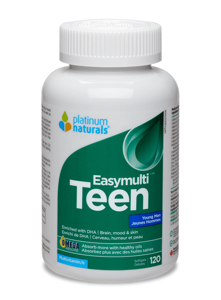 Platinum Naturals Easymulti® Teen For Young Men 120 Softgels - 