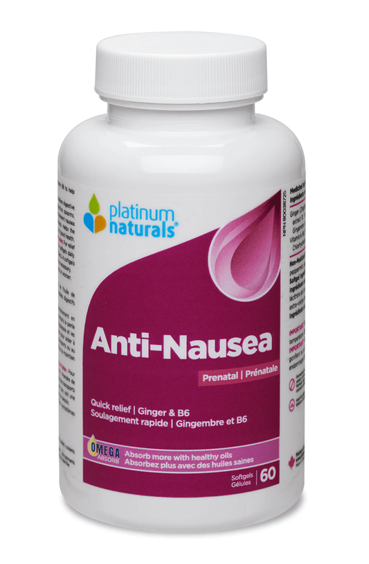 Platinum Naturals Prenatal Anti-Nausea 60 Softgels - 