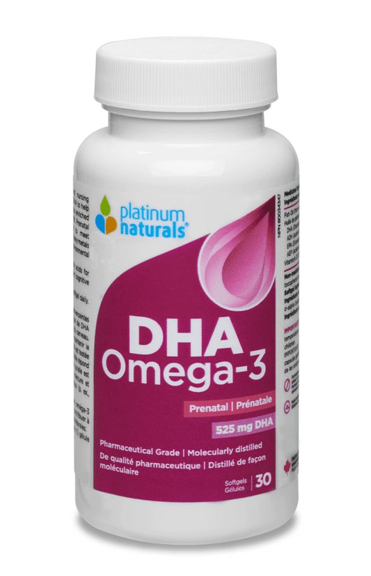 Platinum Naturals Prenatal Omega-3 DHA 30 Softgels - 