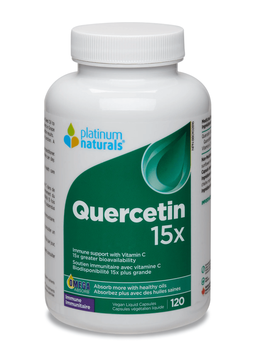 Platinum Naturals Quercetin 15X 120 Vegan Liquid Capsules - 