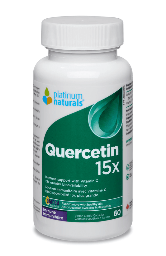 Platinum Naturals Quercetin 15X 60 Vegan Liquid Capsules - 